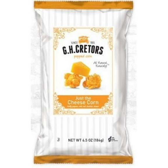 G.H. Cretors Popcorn Just The Cheese Corn, 6.5-Ounce Bags (Pack of 12)