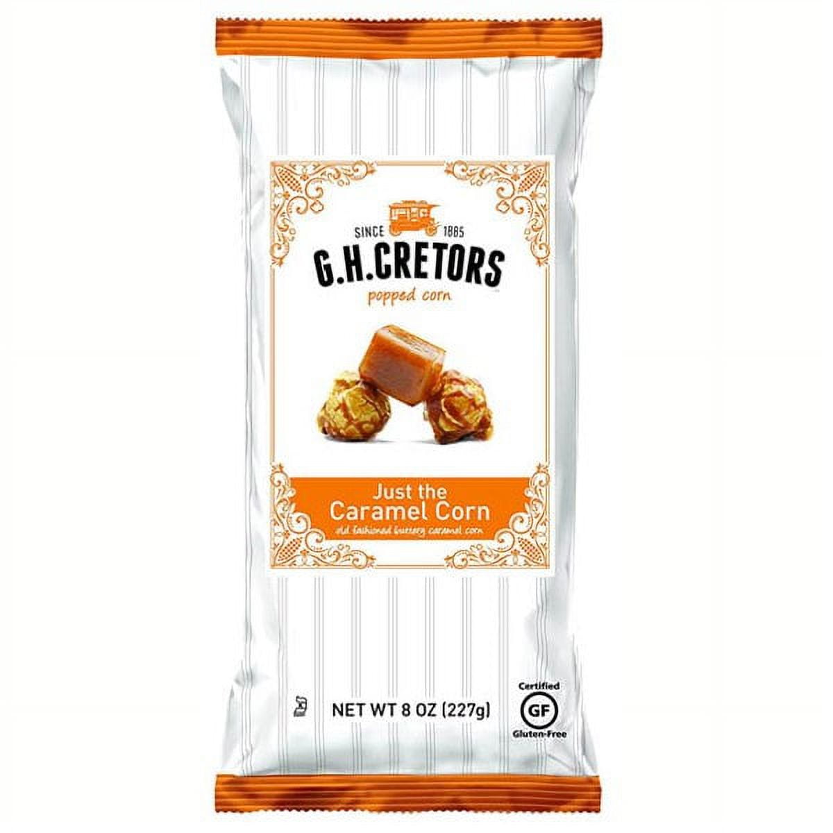 G.H. Cretors Popped Corn Just The Caramel Corn, Gluten-Free 8oz (2 Pack)
