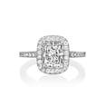 thumbnail image 1 of G-H VS 7x5MM Moissanite Engagement Ring With Diamonds (1.04 ct Moissanite Weight, 1.5 ctw dew) Vintage Micro Pave 14K Gold, 1 of 2