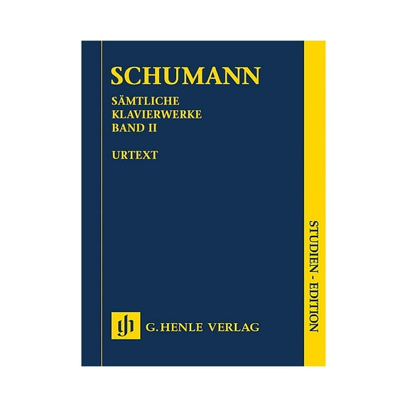 G. Henle Verlag Complete Piano Works - Volume 2 (Study Score) Henle Study Scores Series Softcover by Robert Schumann