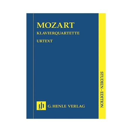 G. Henle Verlag Piano Quartets (Study Score) Henle Study Scores Series Softcover Composed by Wolfgang Amadeus Mozart