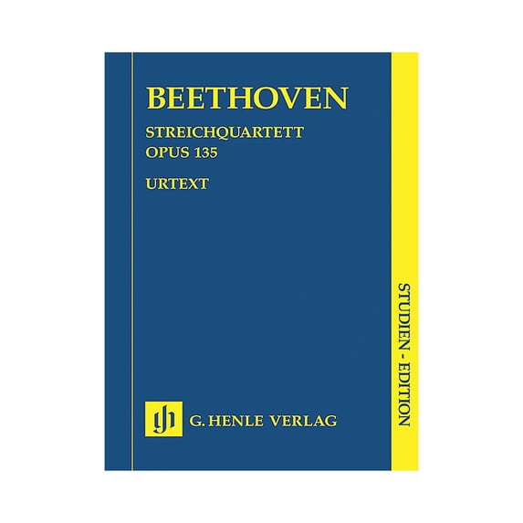 G. Henle Verlag String Quartet F Major Op. 135 (Study Score) Henle Study Scores Series Softcover by Ludwig van Beethoven