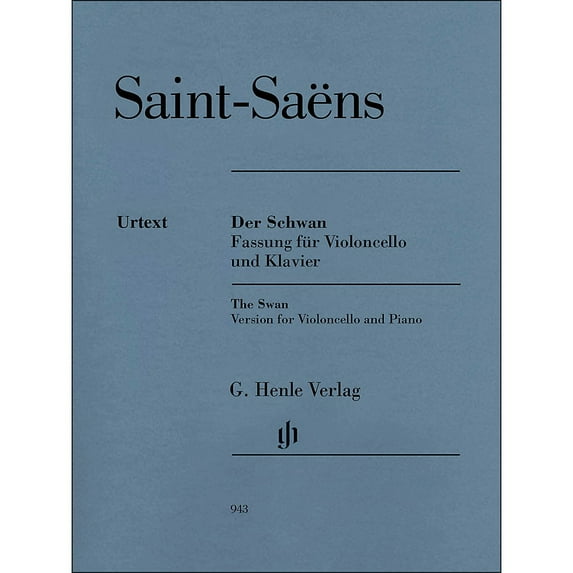 G. Henle Verlag The Swan From The Carnival Of The Animals for Violoncello And Piano