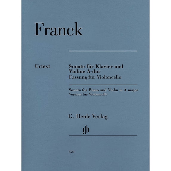 G. Henle Verlag Violin Sonata A Major Henle Music Folios Series Softcover Composed by Cesar Franck Edited by Peter Jost
