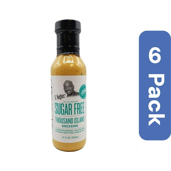 G Hughes 12 fl oz Sugar-Free Thousand Island Salad Dressing - Pack of 6