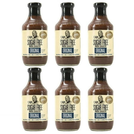 G Hughes' Smokehouse Sugar-Free BBQ Sauce - Original Size: 6-Pack