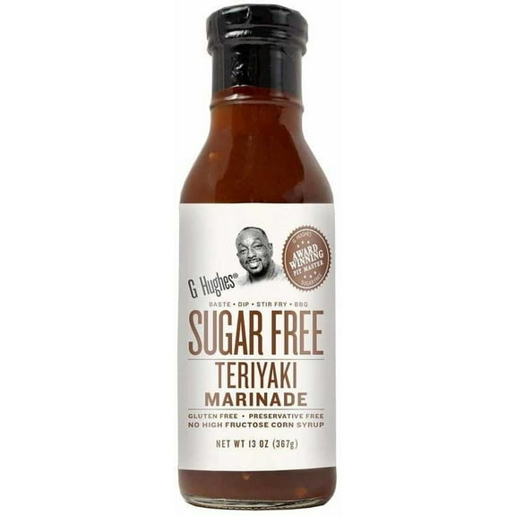 G Hughes Smokehouse Sugar Free Original Teriyaki Marinade, 13 Ounce -- 6 per Case.