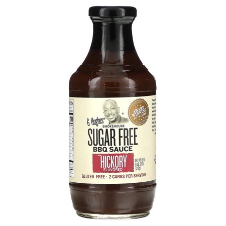 G Hughes Sugar Free BBQ Sauce Hickory 18 oz (510 g) Pack of 4