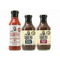 thumbnail image 1 of G Hughes Sugar Free, BBQ Sauces & Ketchup Bundle - Original Sugar Free BBQ Sauce - 18 Oz, Hickory BBQ Suace - 18 Oz, Sugar Free Ketchup - 13 Oz, Keto Ketchup, Low Calorie Barbecue Sauce (3 Pack), 1 of 3