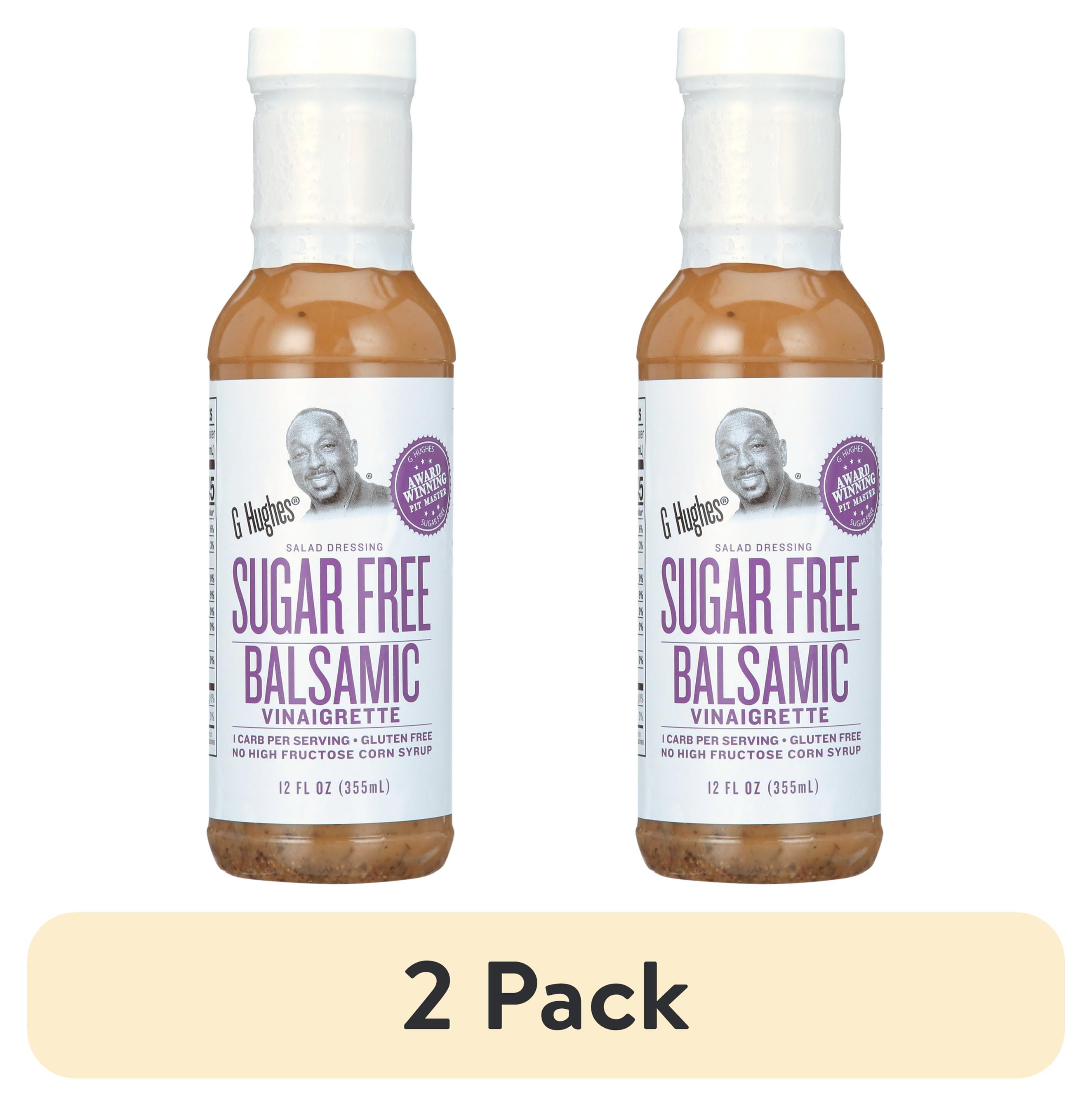 (2 pack) G Hughes Sugar Free Balsamic Vinaigrette Salad Dressings, 12