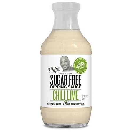 G Hughes Sugar Free Chili Lime Dipping Sauce, 17 oz