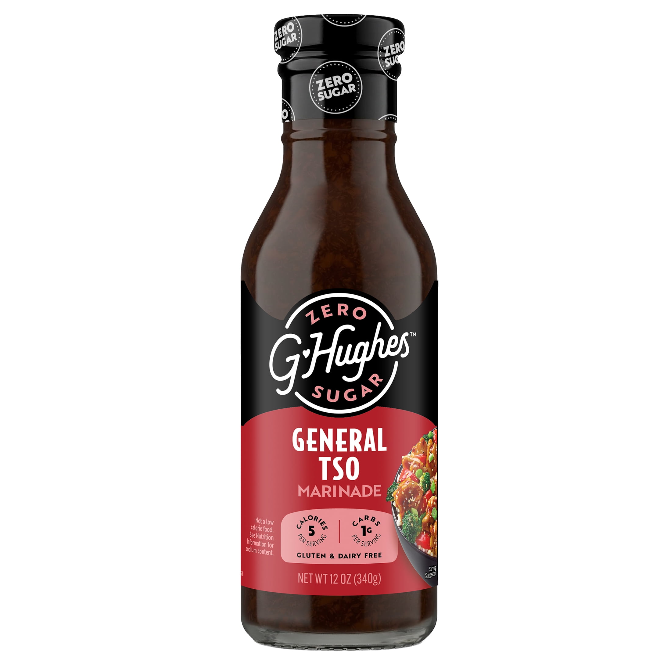 G Hughes Zero Sugar General Tso Marinade, 12 oz