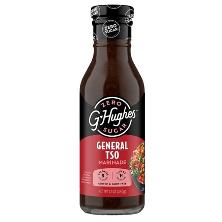 G Hughes Zero Sugar General Tso Marinade, 12 oz