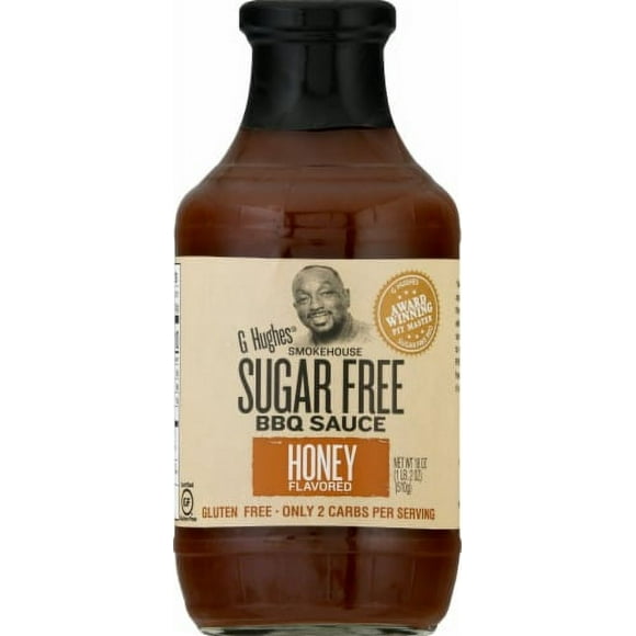 G Hughes Sugar Free Honey Smokehouse BBQ Sauce - 18 oz