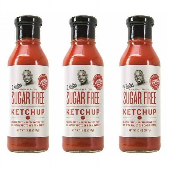 G Hughes' Sugar-Free Ketchup Size: 3 Bottles