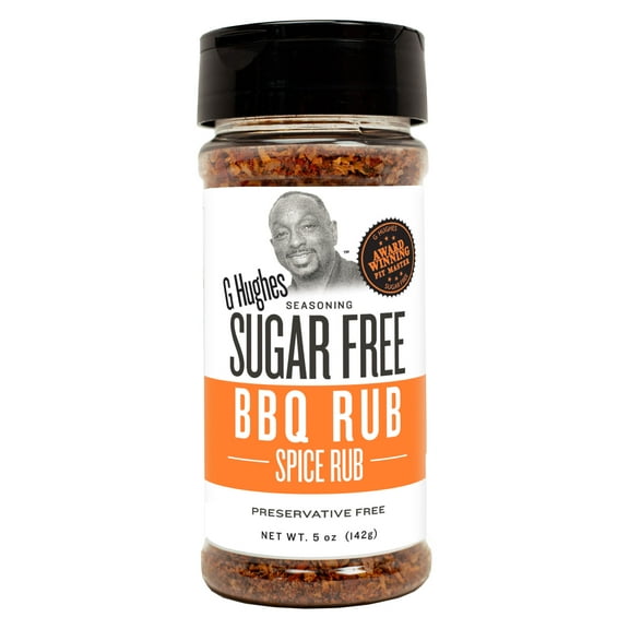 G Hughes Sugar Free Original BBQ Rub Seasoning, 5 oz Bottle