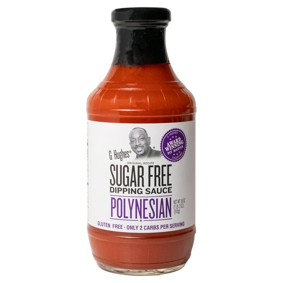G Hughes Sugar Free Polynesian Dipping Sauce, 18 oz Pack Of 6