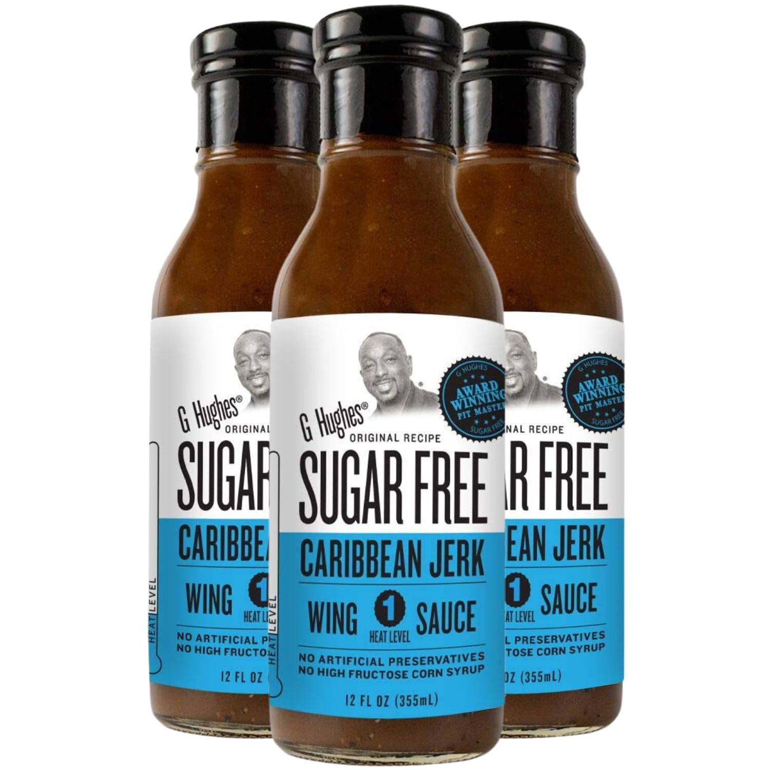 G Hughes Sugar Free, SE33 Caribbean Jerk Wing Sauce Caribean Jerk