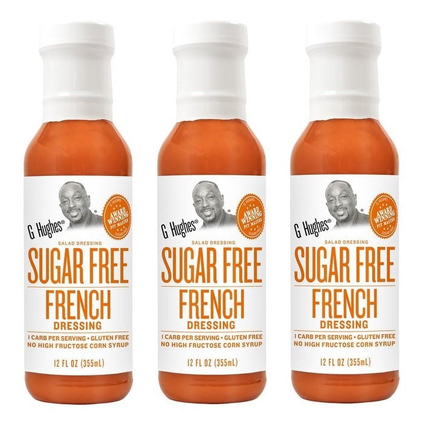 G Hughes' Sugar-Free Salad Dressings - French Style Size: 3 Bottles