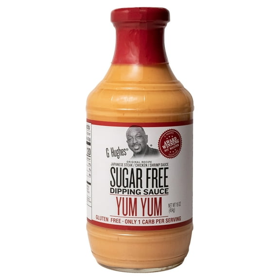 G Hughes Sugar Free Yum Yum Dipping Sauce, 16 oz Bottle Pack Of 6