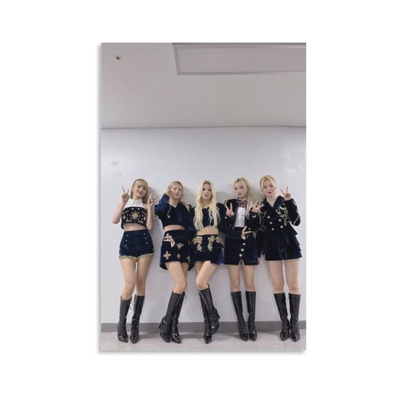 (G)I-DLE K-pop Korean Poster Group Picture Print Canvas Poster Wall Paint Art Posters Decor Modern Home Artworks Gift 12x18inch(30x45cm)