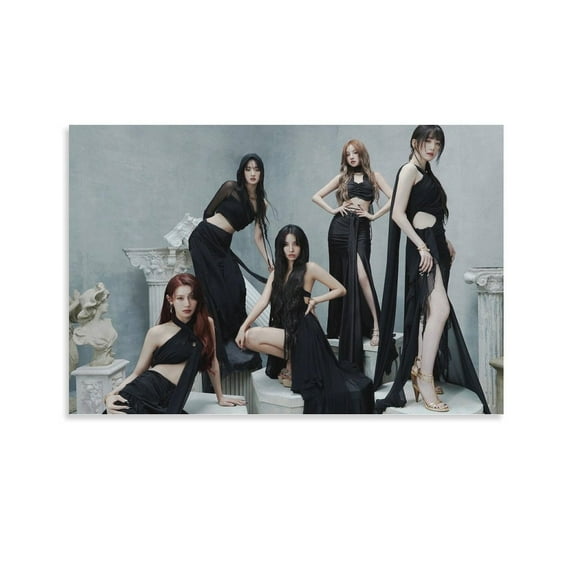 (G)I-DLE K-pop Music Group Poster Korean Art Poster Canvas Painting Decor Wall Print Photo Gifts Home Modern Decorative Posters 08x12inch(20x30cm)