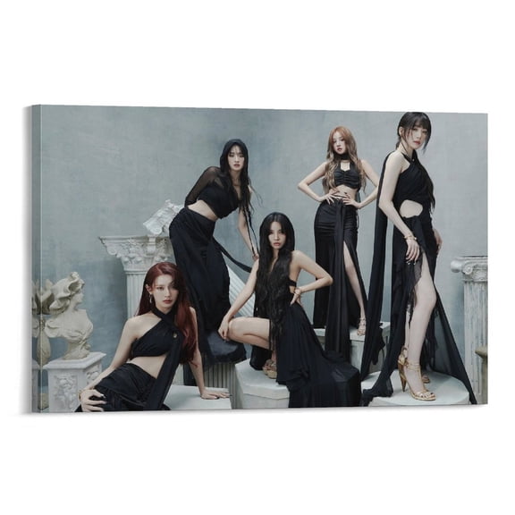 (G)I-DLE K-pop Music Group Poster Korean Posters Art Print Wall Photo Paint Poster Hanging Picture Family Bedroom Decor Gift 20x30inch(50x75cm)