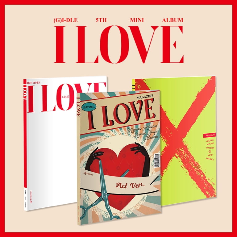 G)I-DLE 5th Mini Album - I Love Music & Performance CD with