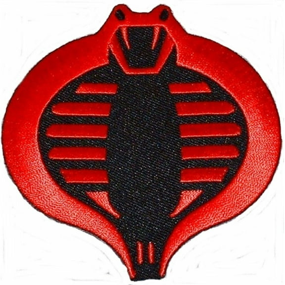 G.I. JOE Cobra Red & Black Embroidered Logo Patch