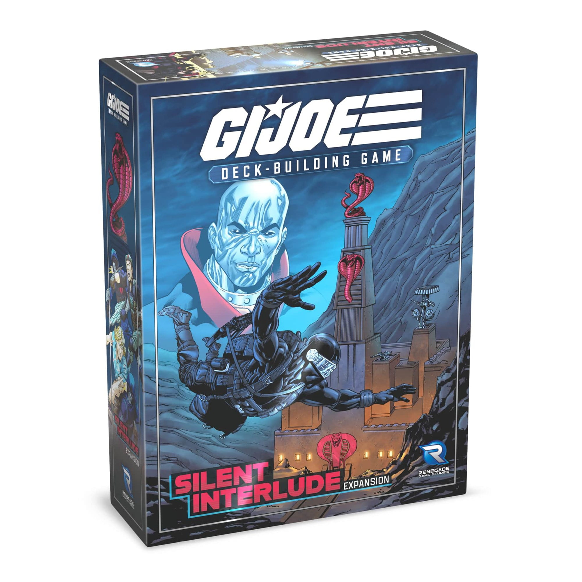Renegade Game Studios: G.I. Joe Deck Building Game - Silent Interlude Expansion - 2 New Missions A Traitor Within & Snake Eyes, Ages 14+, 1-4 Players Renegade Game Studios: G.I. Joe Deck Building Game - Silent Interlude Expansion - 2 New Missions A Traitor Within & Snake Eyes, Ages 14+, 1-4 Players