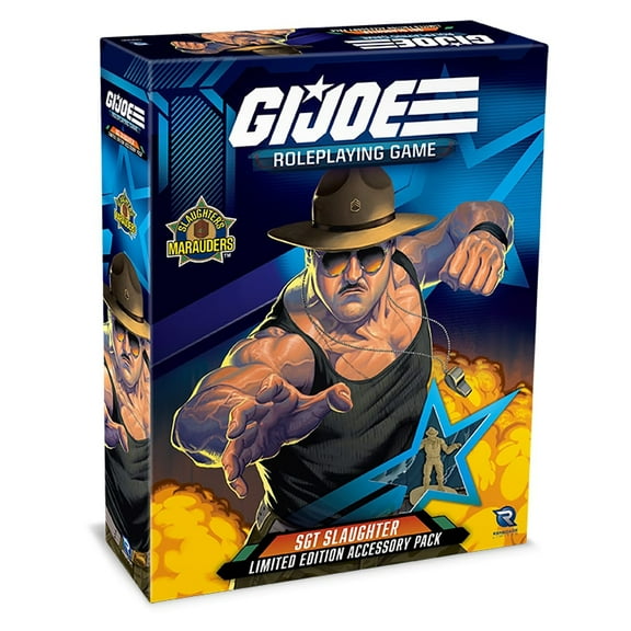 G.I. JOE Roleplaying Game: Sgt Slaughter Limited Edition Accessory Pack - Set W/ Miniature, Sourcebooks, Tokens & More