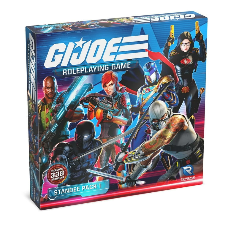 Renegade Game Studios: G.I. Joe Roleplaying Game - Standee Pack #1 - Accessory Pack for Base RPG Game, Includes 338 Standees & 35 Bases, Full Color Renegade Game Studios: G.I. Joe Roleplaying Game - Standee Pack #1 - Accessory Pack for Base RPG Game, Includes 338 Standees & 35 Bases, Full Color
