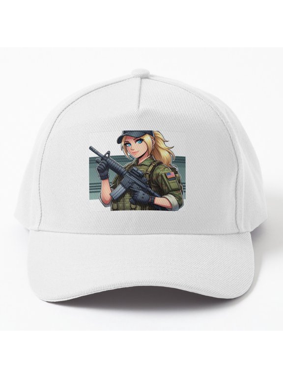 G.I. Jane Baseball Hat, Military Movie-Inspired Character Graphic Design, Classic Cap