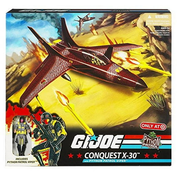 G.I. Joe 25th Anniversary Exclusive Conquest X-30 Python Patrol Jet with Python Patrol Viper Action Figure