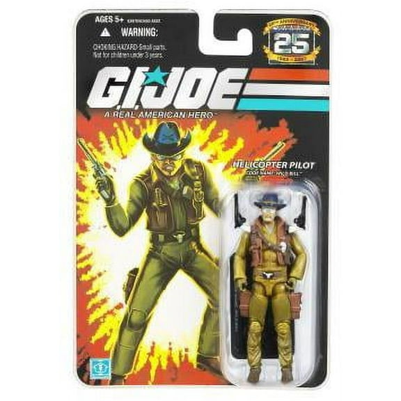 G.I. Joe 25th Anniversary Wild Bill Helicopter Pilot Action Figure 2007 Hasbro