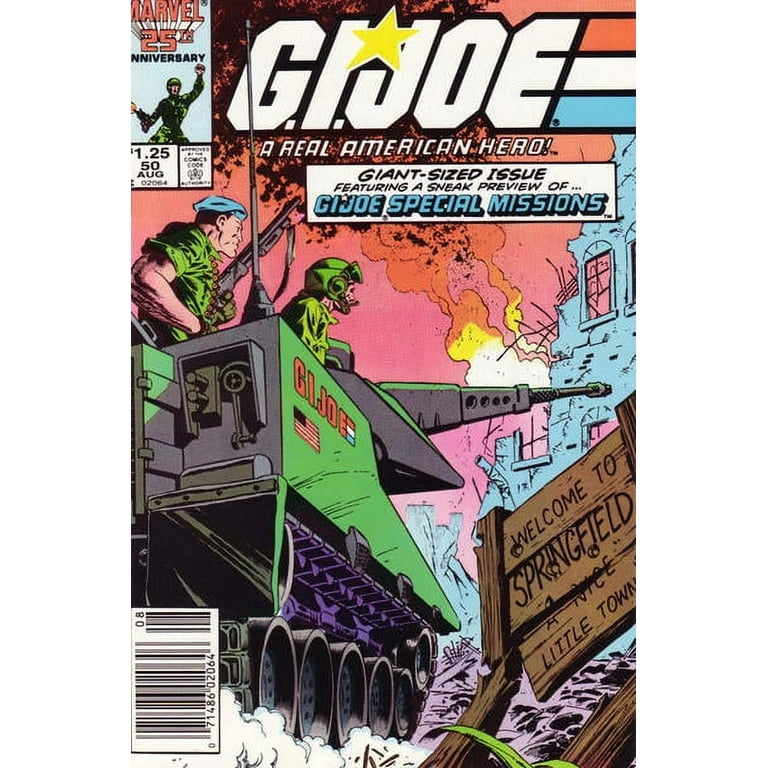 Joe, A Real American Hero #50 (Newsstand) VF Marvel Comic