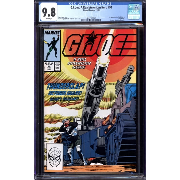 G.I. Joe, A Real American Hero #92 - CGC 9.8 Comic Book