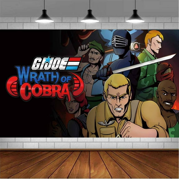 G.I. Joe Backdrop Banner Party Supplies Poster Movie Theme Background for Photography Birthday Decorations