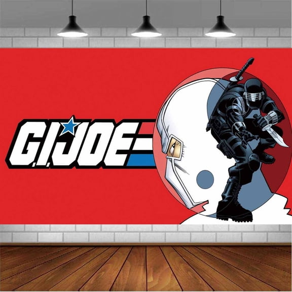 G.I. Joe Backdrop Banner Party Supplies Poster Movie Theme Background for Photography Birthday Decorations