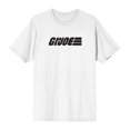 thumbnail image 1 of G.I. Joe Black Logo Men's White Crew Neck Short Sleeve T-shirt-6XL, 1 of 7
