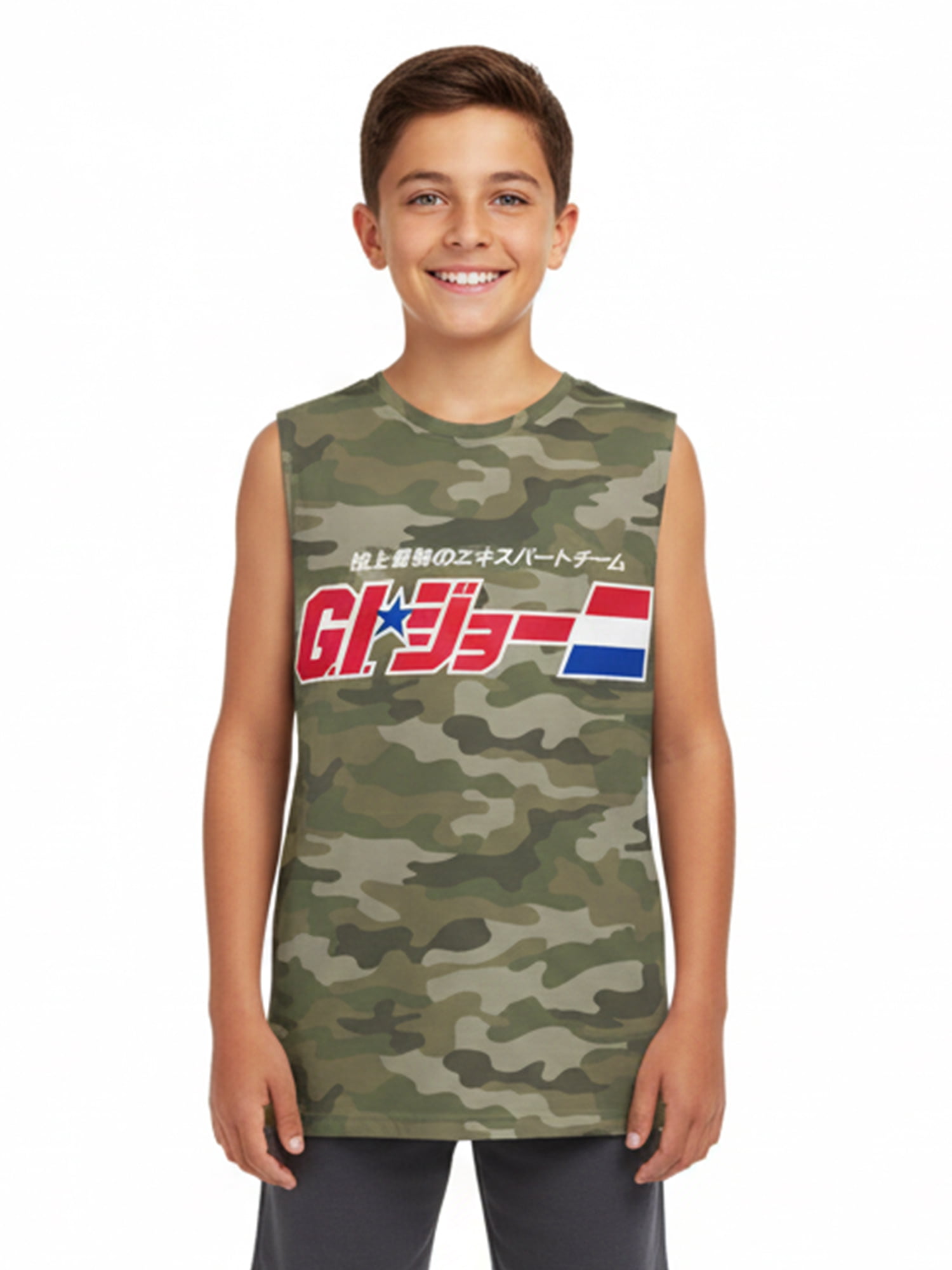 G.I. Joe Boys GI Joe Surf Team Graphic Muscle Tank Top, Sizes 4-18
