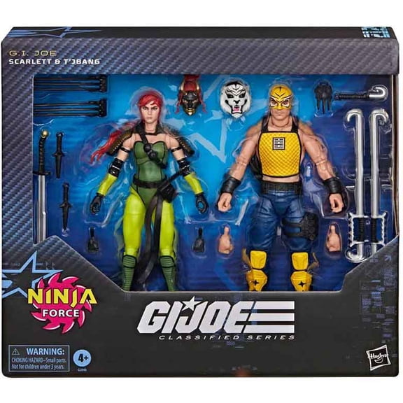 G.I. Joe Classified 6 Inch Action Figure Ninja Force 2-Pack - Scarlett and T'Jbang #212