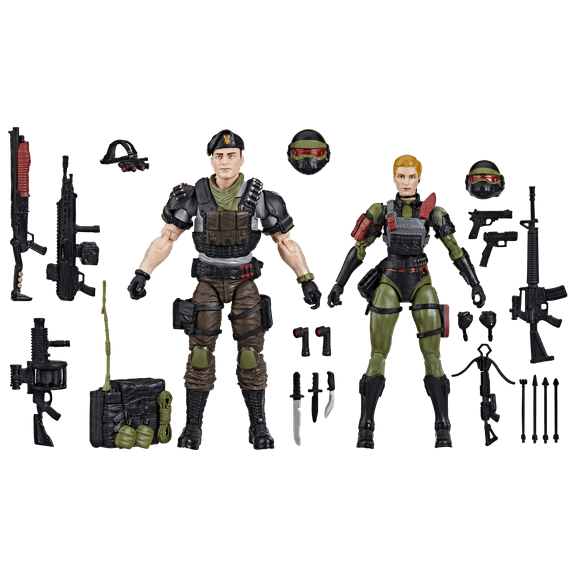 G.I. Joe Classified Series #138, Night Force Vincent R. "Falcon" Falcone & Quarrel, 6” Action Figures