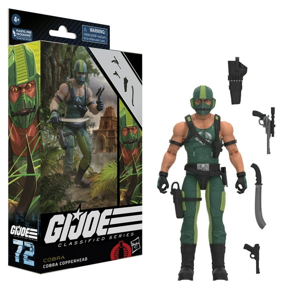 G.I. Joe Classified Series Cobra Copperhead , Collectible G.I. Joe Action Figures (6), 72