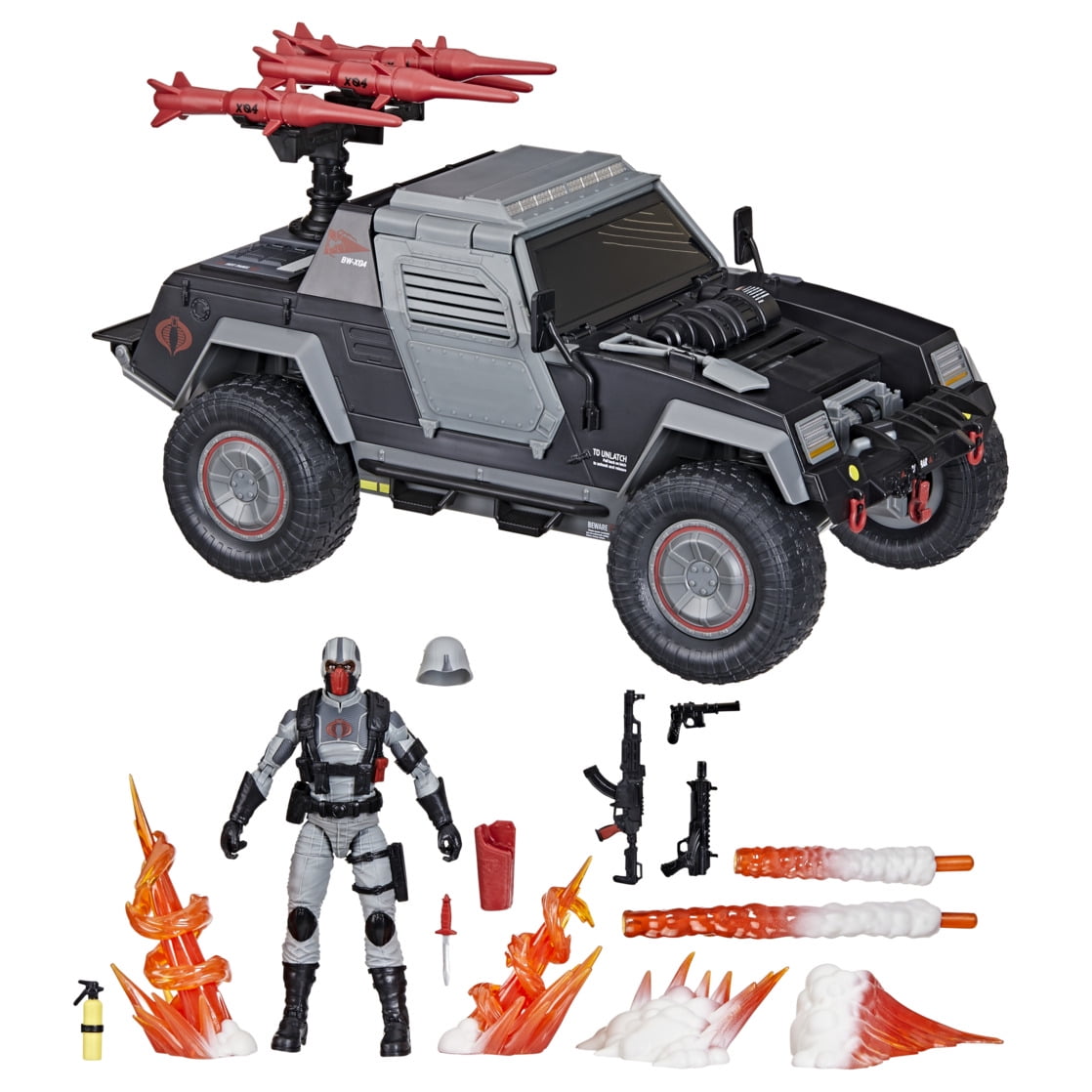 G.I. Joe Classified Series #120, Cobra Night Attack 4-WD Stinger & Driver, 6 Action Figure & Vehicle