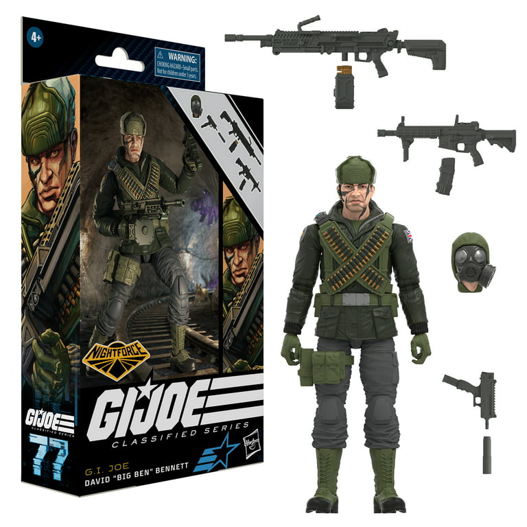 G.I. Joe: Classified Series David Big Ben Bennett Kids Toy Action Figure  for Boys and Girls Ages 4 5 6 7 8 and Up (10”)
