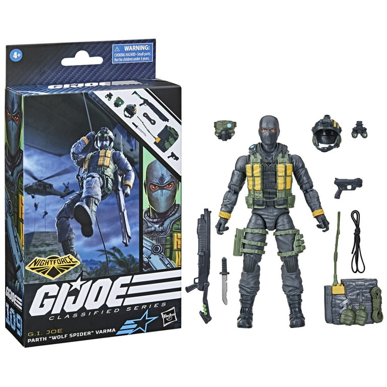 G.I. Joe: Classified Series Night Force Parth Wolf Spider Varma Kids Toy  Action Figure for Boys and Girls Ages 4 5 6 7 8 and Up (6)