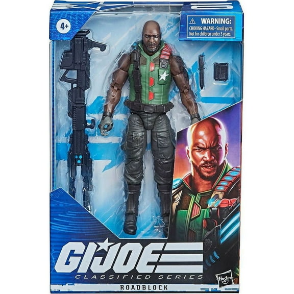 G.I. Joe Classified Series Roadblock Filed Variant Action Figure Set, 4 Pieces
