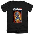 thumbnail image 1 of G.I. Joe Cobra Commander Card Unisex Adult V-Neck T Shirt, Black, Small, 1 of 2