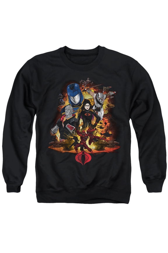 Cobra Enemy Group Unisex Adult Crewneck Sweatshirt, Black, Small